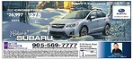 加拿大Subaru of Mississauga車行 2016年年底斯巴魯新車折扣優惠一覽