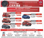 多倫多Alta車行集團 2016款Nissan Micra清倉現金價格9，988元 2016款Nissan Pathfinder貸款現金優惠高達6000元