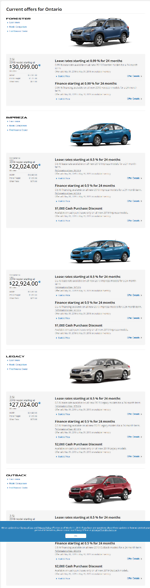 Subaru of Maple車行 2019款斯巴魯Forester售價30,099元起 現車在售